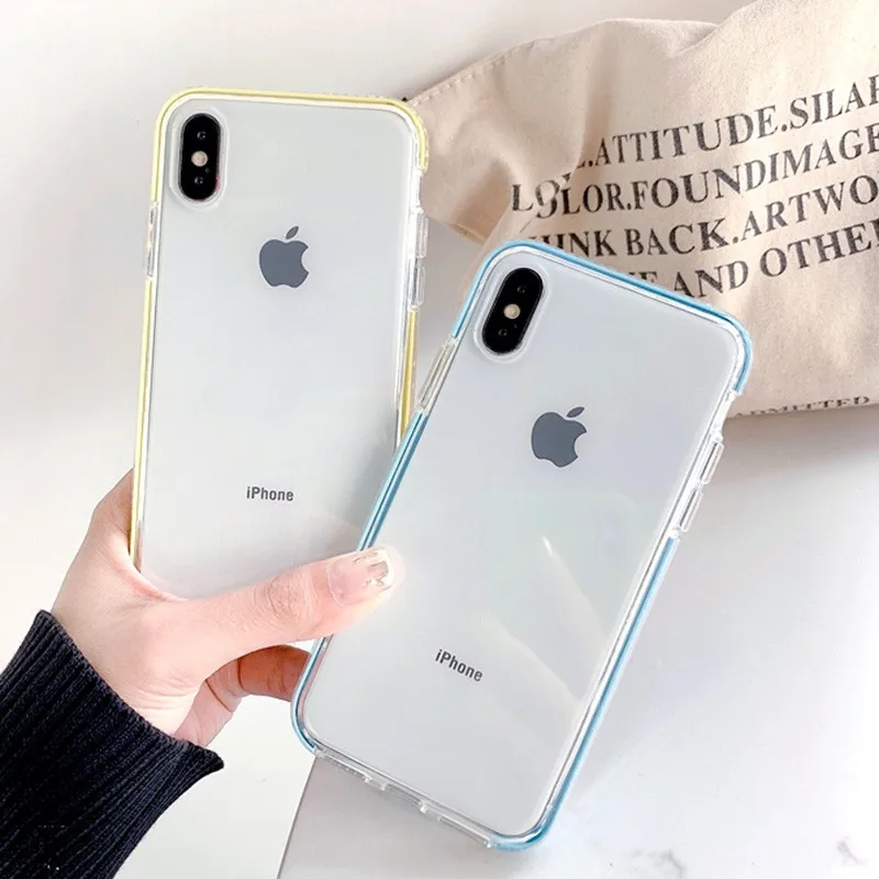Transparent Colorful Phone Case For iPhone X XS XR XS Max 8 7 Plus 6 6S Plus Shockproof edge Clear Back Case For iPhone 8 7 Plus
Transparent Colorful Phone Case For iPhone X XS XR XS Max 8 7 Plus 6 6S Plus Shockproof edge Clear Back Case For iPhone 8 7 Plus