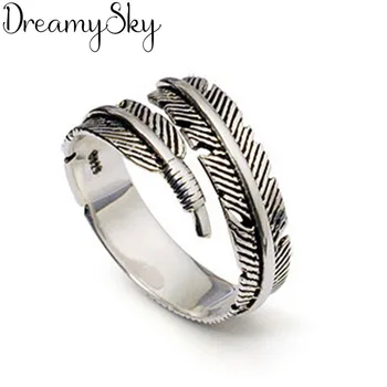 2019 Fashion S925 Silver Feather Rings For Girls Christmas Gifts Adjustable Ring Luxury Sterling Silver Jewelry Wholesale
2019 Fashion S925 Silver Feather Rings For Girls Christmas Gifts Adjustable Ring Luxury Sterling Silver Jewelry Wholesale