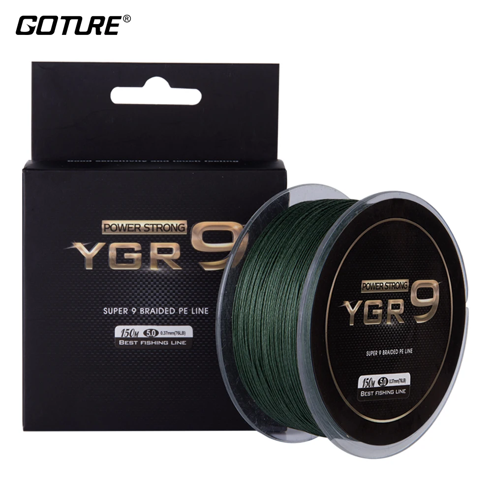 Goture Power Strong 9 Strands 150M PE Braided Fishing Line Multifilament Cord Carp Lines For Freshwater and Saltwater Fishing
Goture Power Strong 9 Strands 150M PE Braided Fishing Line Multifilament Cord Carp Lines For Freshwater and Saltwater Fishing