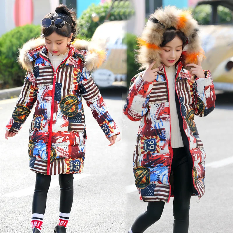 New Girls Winter Fashion Multi-color Big Fur Collar Hooded Outerwear Coats Children Warm Cotton-padded Jacket Girl Casual Jacket
New Girls Winter Fashion Multi-color Big Fur Collar Hooded Outerwear Coats Children Warm Cotton-padded Jacket Girl Casual Jacket