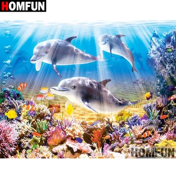 HOMFUN Full Square/Round Drill 5D DIY Diamond Painting "Ocean Dolphins" Embroidery Cross Stitch 5D Home Decor Gift A07651
HOMFUN Full Square/Round Drill 5D DIY Diamond Painting "Ocean Dolphins" Embroidery Cross Stitch 5D Home Decor Gift A07651