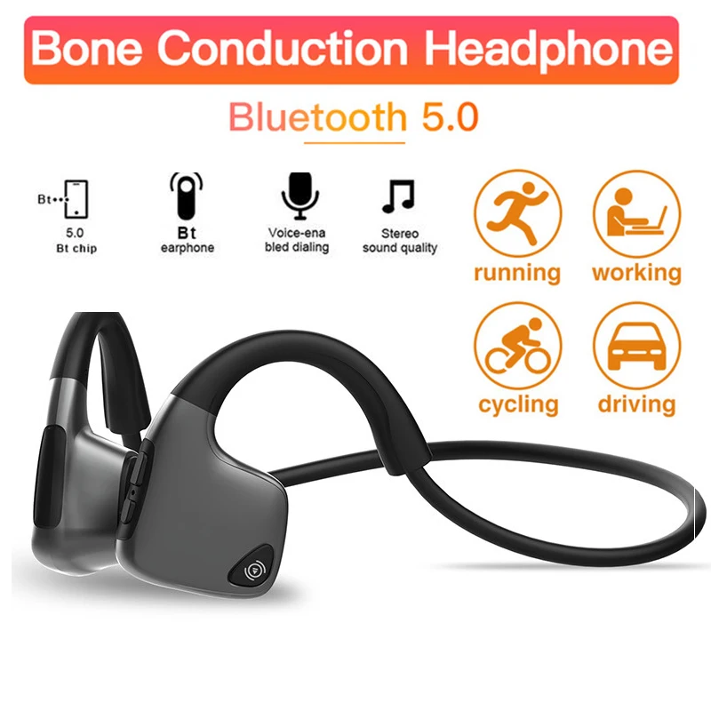 Bone Conduction Bluetooth 5.0 Headset Portable Sports Runing HIFI Noise Reduction Stereo 3D Bluetooth Headphone
Bone Conduction Bluetooth 5.0 Headset Portable Sports Runing HIFI Noise Reduction Stereo 3D Bluetooth Headphone
