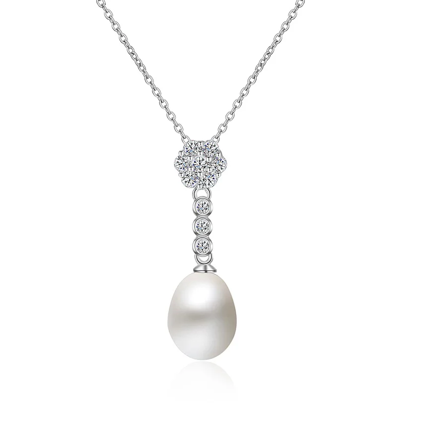 Sterling 925 Silver Flower Pendant Necklace for Women Zircon Pearl Charm Necklace Choker Wedding Jewelry Birthday Gift collares
Sterling 925 Silver Flower Pendant Necklace for Women Zircon Pearl Charm Necklace Choker Wedding Jewelry Birthday Gift collares