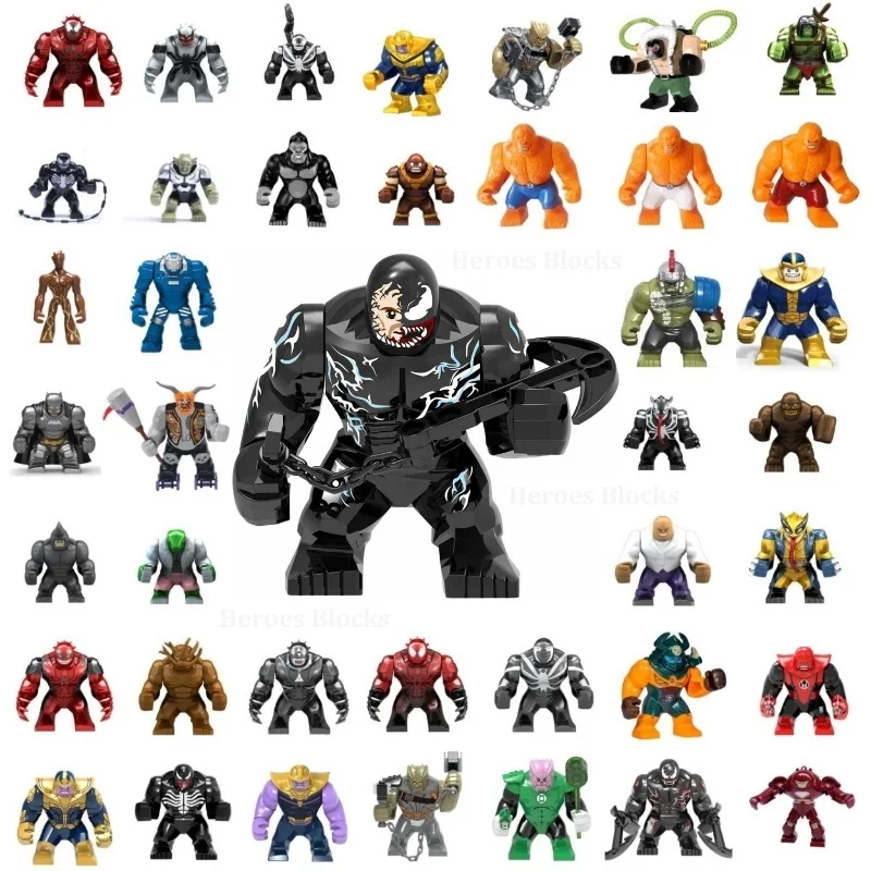 Single Sale Big Size Super Heroes Venom Carnage Batman Thanos Model Mini Building Blocks Bricks Toys kids gift Compatible Legoed
Single Sale Big Size Super Heroes Venom Carnage Batman Thanos Model Mini Building Blocks Bricks Toys kids gift Compatible Legoed