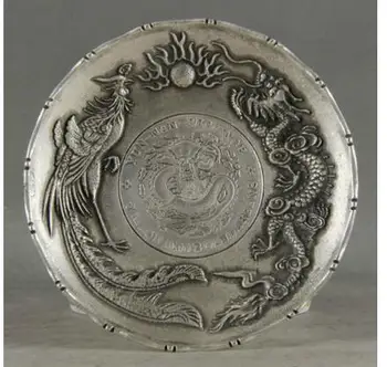 decoration white Copper silver factory outlets Exquisite Old Chinese Decorated Handwork Tibetan Silver Dragon Phoenix Plate
decoration white Copper silver factory outlets Exquisite Old Chinese Decorated Handwork Tibetan Silver Dragon Phoenix Plate