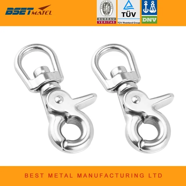 2PCS 304 Stainless Steel Swivel Eye Lifting Snap Hook cargo snap hook crane hook with Latch NO Rust marine rigging hardware
2PCS 304 Stainless Steel Swivel Eye Lifting Snap Hook cargo snap hook crane hook with Latch NO Rust marine rigging hardware