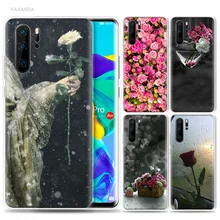 Красный бабочка розы цветок чехол для huawei P20 P30 P Smart Z Plus 2019 P10 P9 P8 mate 10 20 lite Pro силиконовый чехол для телефона Capa(China)