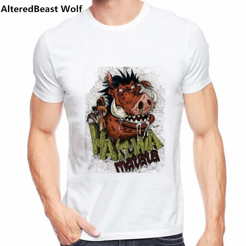 HAKUNA MATATA Pig men fashion printed t shirt the Lion King T-Shirt White cartoon Soft O-Neck tops tee Summer men streetwear tee
HAKUNA MATATA Pig men fashion printed t shirt the Lion King T-Shirt White cartoon Soft O-Neck tops tee Summer men streetwear tee