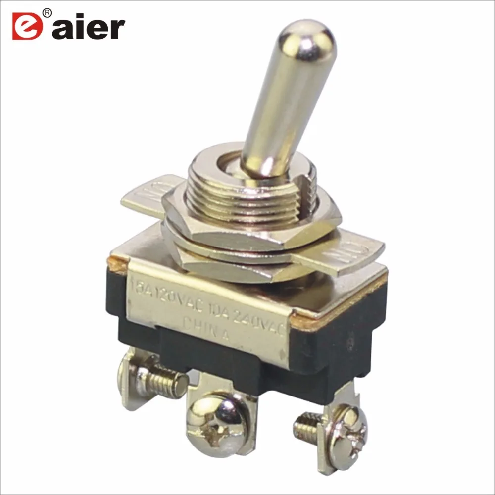 50Pcs Toggle Switch 3 PIN SPDT ON-OFF-ON Latching 3 Position 12MM 15A 120VAC For Car Auto Switch With Screw Terminal
50Pcs Toggle Switch 3 PIN SPDT ON-OFF-ON Latching 3 Position 12MM 15A 120VAC For Car Auto Switch With Screw Terminal