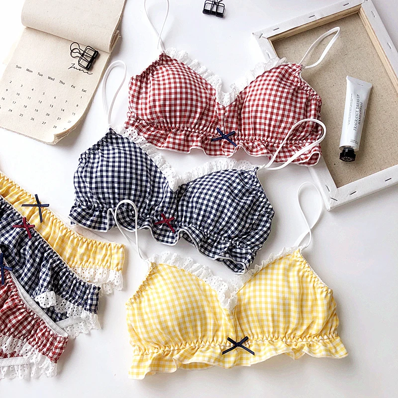 Bra Set for Cotton grid Bra for Girls Teens Underwear Sets for Teenagers Lingerie woman Underwear Kids padded Bra and panty
Bra Set for Cotton grid Bra for Girls Teens Underwear Sets for Teenagers Lingerie woman Underwear Kids padded Bra and panty