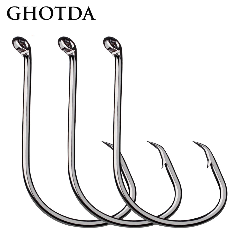 100pcs/lot Fishing Jig Hooks for Baits Size 1#/2#/3#/4#/5#/6#/7#/8# High Carbon Steel Hooks Fishing Hooks
100pcs/lot Fishing Jig Hooks for Baits Size 1#/2#/3#/4#/5#/6#/7#/8# High Carbon Steel Hooks Fishing Hooks