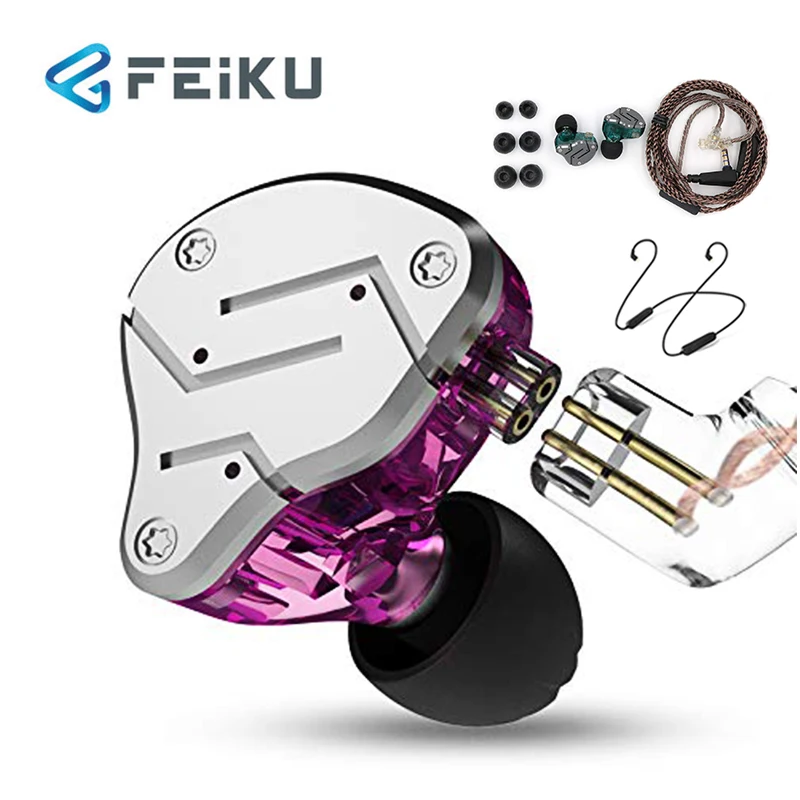 FEIKU KZ ZSN HiFi Monitor Noise Cancelling Hybrid with Mic + KZ High Performance Bluetooth Module Upgrade Wire Plus
FEIKU KZ ZSN HiFi Monitor Noise Cancelling Hybrid with Mic + KZ High Performance Bluetooth Module Upgrade Wire Plus