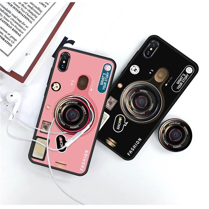 3D Vintage Camera Phone case For iPhone7 8 Plus X XR Cartoon Holder Soft TPU Stands Back Cover For iPhone 6 6S Couple case
3D Vintage Camera Phone case For iPhone7 8 Plus X XR Cartoon Holder Soft TPU Stands Back Cover For iPhone 6 6S Couple case