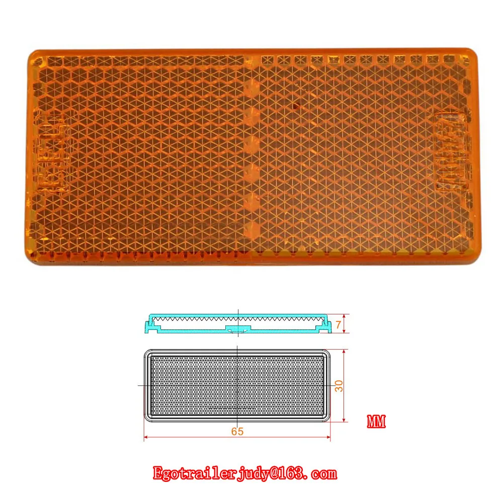 EGO TRAILERS Amber TRUCK CARAVAN REFLECTOR 65*30mm E4 approved ACCESSORIES PARTS TRAILER REFLECTOR TAPE trailer parts
EGO TRAILERS Amber TRUCK CARAVAN REFLECTOR 65*30mm E4 approved ACCESSORIES PARTS TRAILER REFLECTOR TAPE trailer parts
