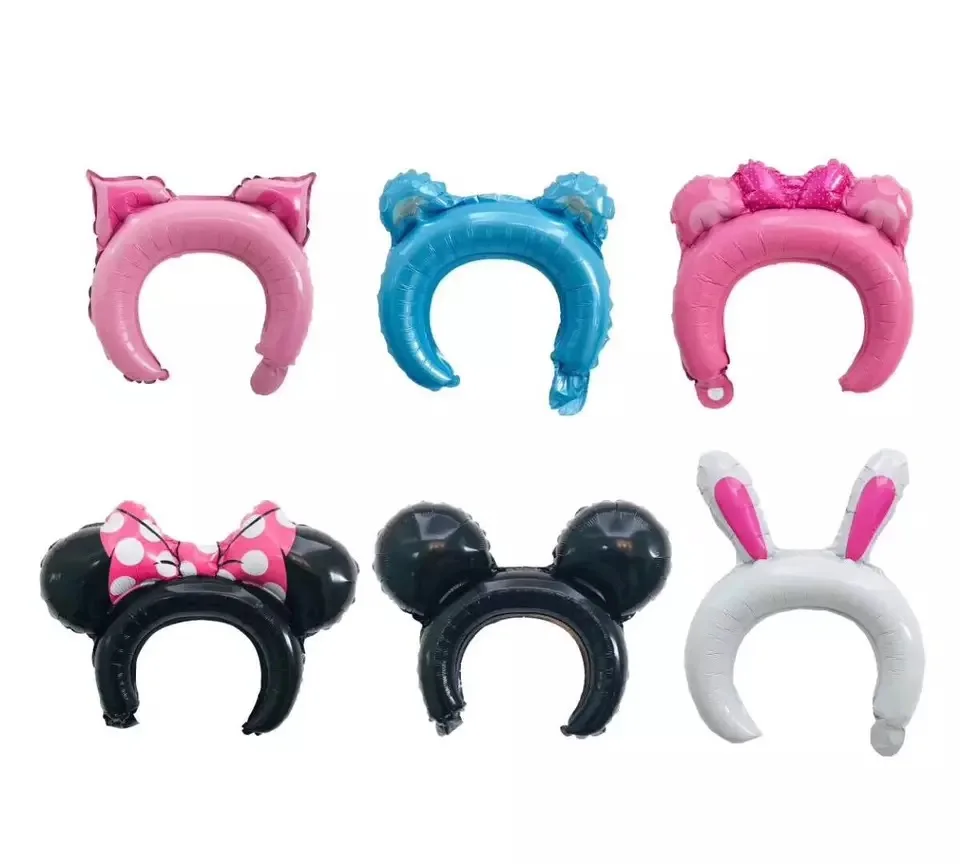 Cute Headwear Headband Balloon Rabbit Bear Mickey Minnie Head Baby Showers Kids Toys Happy Birthday Wedding Party Decor
Cute Headwear Headband Balloon Rabbit Bear Mickey Minnie Head Baby Showers Kids Toys Happy Birthday Wedding Party Decor