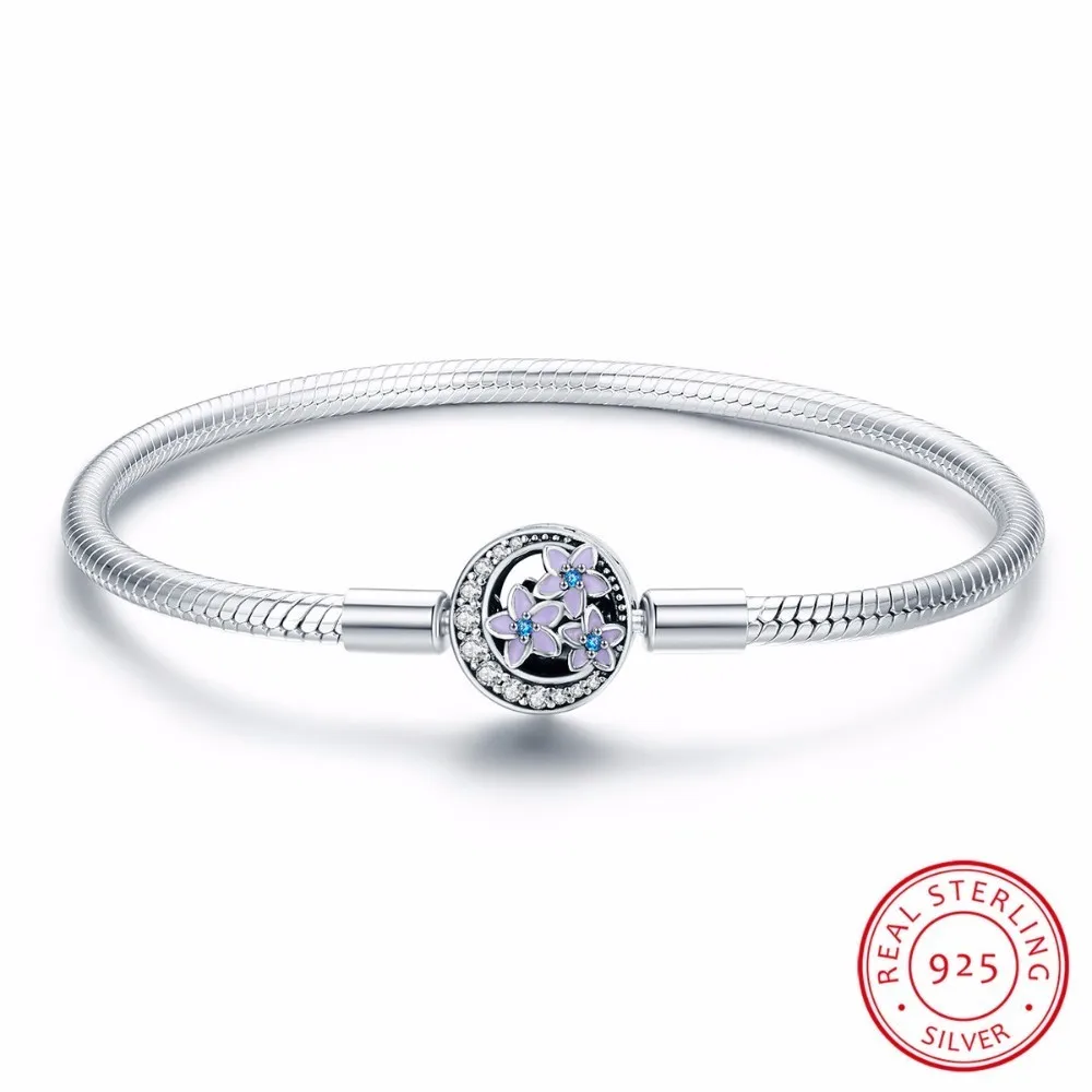 100% 925 Sterling Silver Spring Flower and Luminous Moon Clasp Snake Chain Bracelet Sterling Silver Jewelry S925 SCB068
100% 925 Sterling Silver Spring Flower and Luminous Moon Clasp Snake Chain Bracelet Sterling Silver Jewelry S925 SCB068