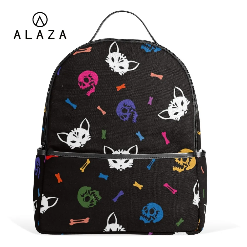 ALAZA Simple Style Student Backpack Skull Printing Large Capacity Backpack for Men Women School Polyester Laptop Bag Hot Sale
ALAZA Simple Style Student Backpack Skull Printing Large Capacity Backpack for Men Women School Polyester Laptop Bag Hot Sale