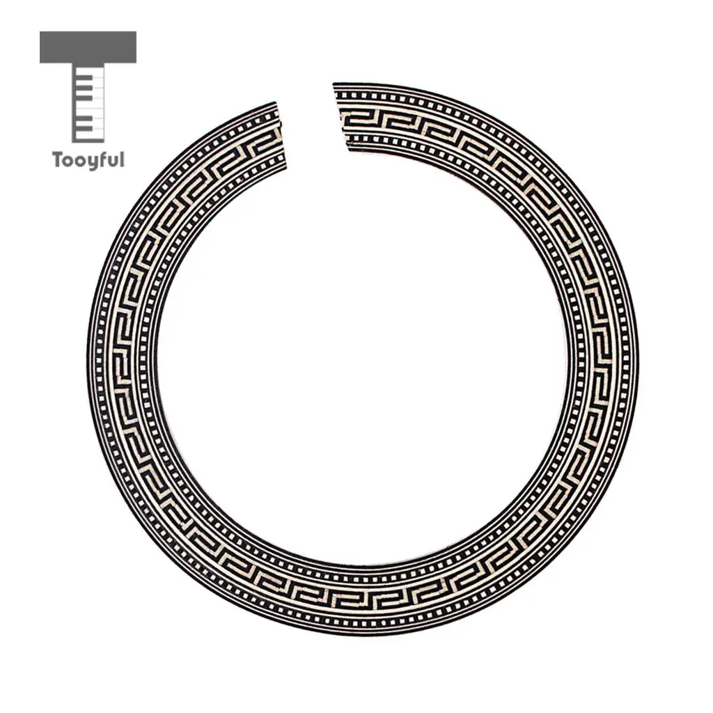 1 Set Guitar Soundhole Rosette Guitar Wooden Sound Hole Decal Sticker for Guitar Parts Dia.91mm
