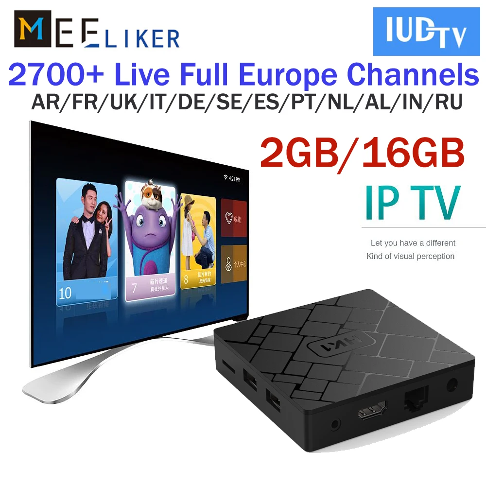 3 6 12 months IUDTV IPTV France Arabic Europe 2800+ Live VOD Channel For 2GB Android 7.1 Box Code IPTV M3U Subscription Smart TV
3 6 12 months IUDTV IPTV France Arabic Europe 2800+ Live VOD Channel For 2GB Android 7.1 Box Code IPTV M3U Subscription Smart TV