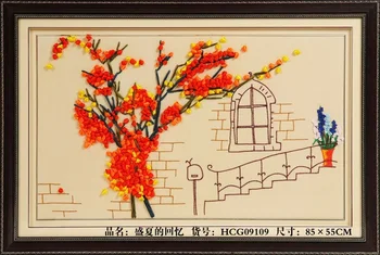 85X55cm DIY 3D Cross Stitch Kit Needlework Unfinished Ribbon Embroidery Painting Summer Scenery Craft Gift Handicraft Decoration
85X55cm DIY 3D Cross Stitch Kit Needlework Unfinished Ribbon Embroidery Painting Summer Scenery Craft Gift Handicraft Decoration