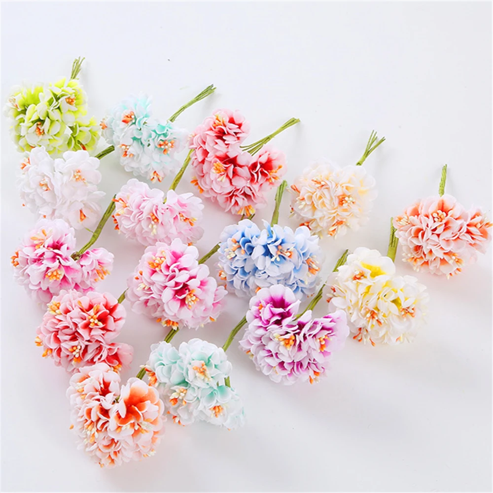 6PCS/lot Silk Gradient Stamen Artificial Flowers Bouquet For Wedding Decoration DIY Scrapbooking Decorative Wreath Fake Flowers
6PCS/lot Silk Gradient Stamen Artificial Flowers Bouquet For Wedding Decoration DIY Scrapbooking Decorative Wreath Fake Flowers