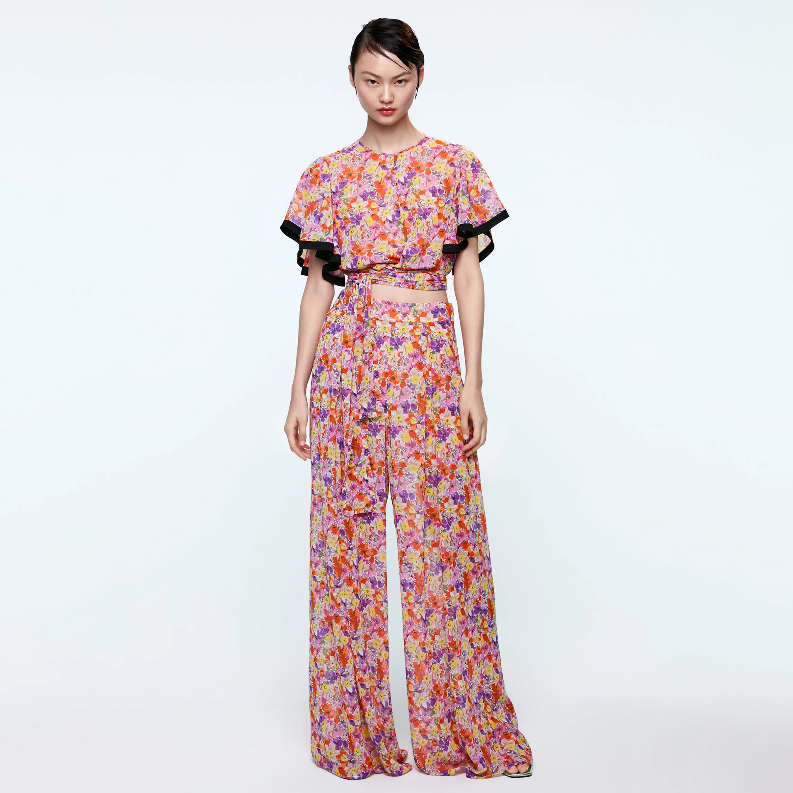 Jastie High Waist Wide Leg Pants Trousers Pleate Elastic Back Casual Long Pants Floral Print Women Pants Pantalon Femme Trousers
Jastie High Waist Wide Leg Pants Trousers Pleate Elastic Back Casual Long Pants Floral Print Women Pants Pantalon Femme Trousers