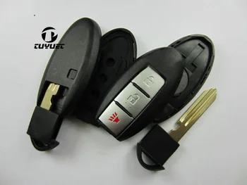 3 Buttons Smart Remote Key Shell For Nissan Tiida Sylphy Livina Qashqai 3B Car key Blanks Case without Side Groove
3 Buttons Smart Remote Key Shell For Nissan Tiida Sylphy Livina Qashqai 3B Car key Blanks Case without Side Groove