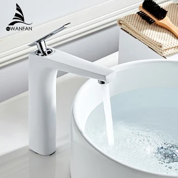 Basin Faucets White Color Basin Mixer Tap Bathroom Faucet Hot and Cold Chrome Finish Brass Toilet Sink Water Crane Gold 855323
Basin Faucets White Color Basin Mixer Tap Bathroom Faucet Hot and Cold Chrome Finish Brass Toilet Sink Water Crane Gold 855323