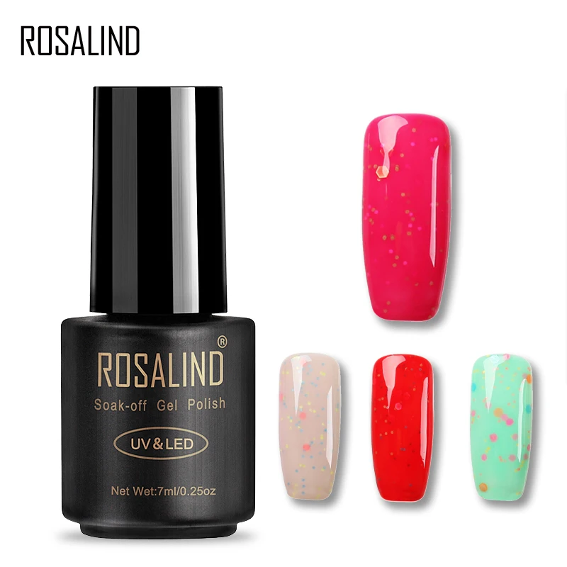 Гель лак ROSALIND 1S 7 мл для сладкого сыра УФ ногтей праймер долговечный Перманентный
