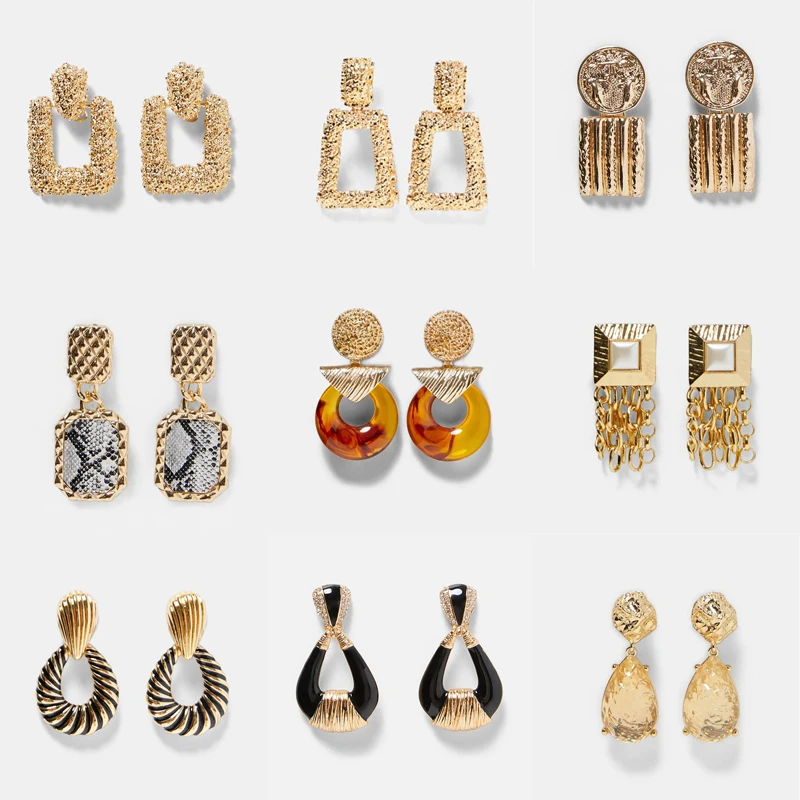 Ztech ZA Vintage Metal Earrings For Women Geometric New Dangle Earring Jewelry Female Pendant Boho Party Christmas Earrings 2019
Ztech ZA Vintage Metal Earrings For Women Geometric New Dangle Earring Jewelry Female Pendant Boho Party Christmas Earrings 2019