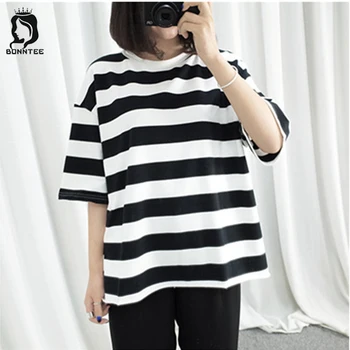 Casual Loose Striped Women T-shirt Breathable Harajuku Womens T-shirts Female Daily Short Sleeve Tops Females Korean Style Retro
Casual Loose Striped Women T-shirt Breathable Harajuku Womens T-shirts Female Daily Short Sleeve Tops Females Korean Style Retro