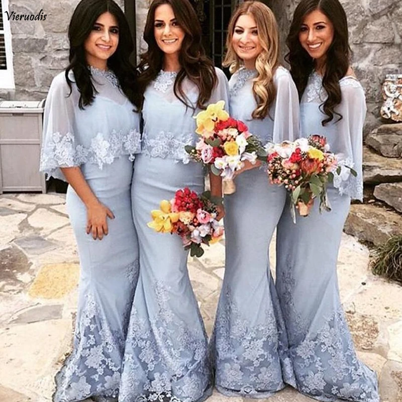 Blue 2019 Cheap Bridesmaid Dresses Mermaid Appliques Lace Long Wedding Guest Party Dresses robe demoiselle d'honneur
Blue 2019 Cheap Bridesmaid Dresses Mermaid Appliques Lace Long Wedding Guest Party Dresses robe demoiselle d'honneur