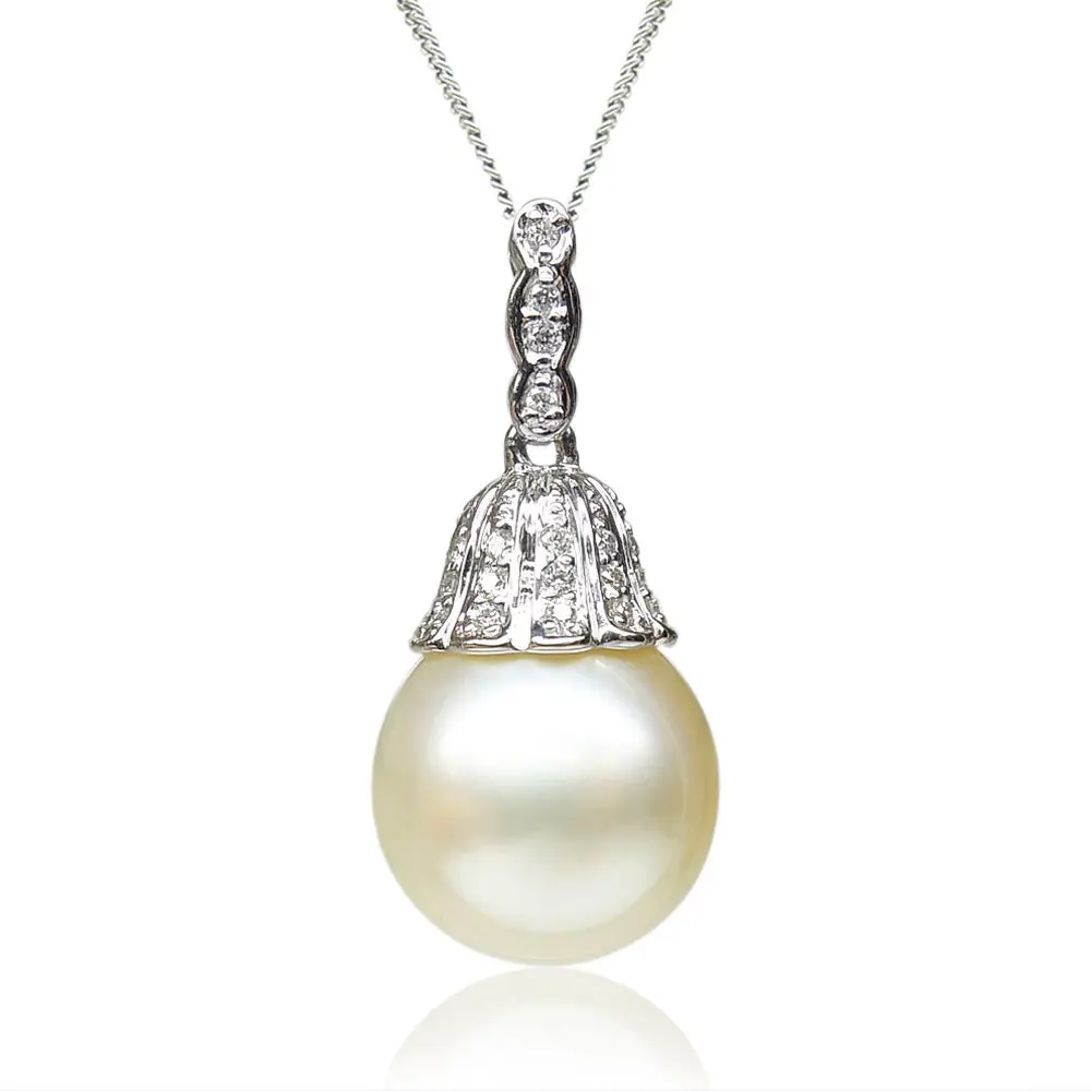 free shipping 12.35MM AAA Genuine Cream South Sea Pearl Pendant 14 Solid White Gold
free shipping 12.35MM AAA Genuine Cream South Sea Pearl Pendant 14 Solid White Gold