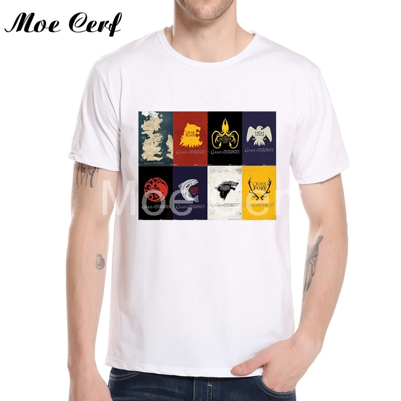 2018 New Short-Sleeve Print Letters T shirt Game of Thrones House Symbols Adult T-shirts Movie Fans Creative Men Tops L9-N-63
2018 New Short-Sleeve Print Letters T shirt Game of Thrones House Symbols Adult T-shirts Movie Fans Creative Men Tops L9-N-63