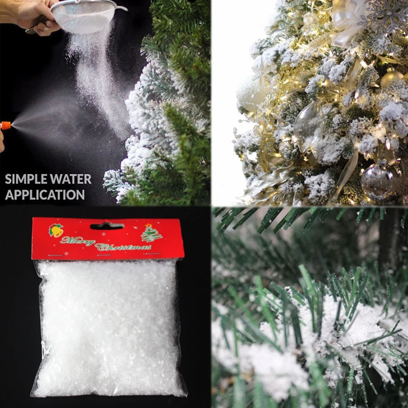 ARTIFICIAL MAGIC SNOW Fake Instant Powder White Christmas Decoration Wedding 70c