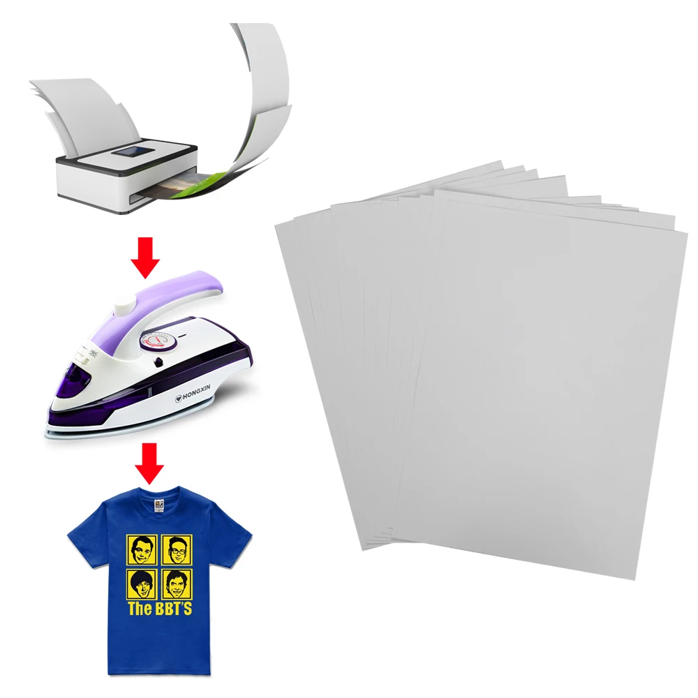 10Pcs A4 Heat Transfer Durable Paper Iron-On Tools Practical Light Fabric Cloth Painting Accessories for DIY T-Shirt
10Pcs A4 Heat Transfer Durable Paper Iron-On Tools Practical Light Fabric Cloth Painting Accessories for DIY T-Shirt