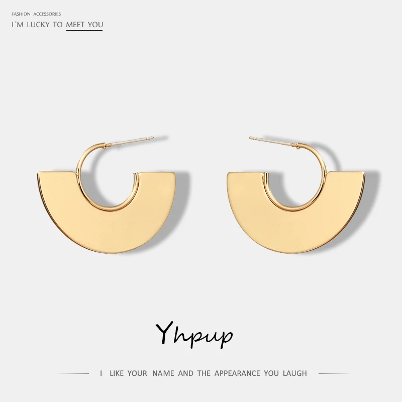 Yhpup Fashion Temperament Geometric Fan Hoop Earrings S925 Silver Pin Copper Earrings Minimalist Boho Jewelry For Women Party
Yhpup Fashion Temperament Geometric Fan Hoop Earrings S925 Silver Pin Copper Earrings Minimalist Boho Jewelry For Women Party