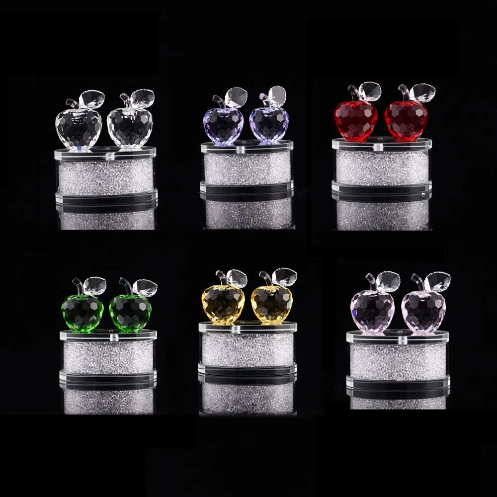 (6 Colors) Crystal Glass Apple Figurines Ornament Fruit Paperweight Car Perfume Bottle Home Wedding Decor Xmas Gifts
(6 Colors) Crystal Glass Apple Figurines Ornament Fruit Paperweight Car Perfume Bottle Home Wedding Decor Xmas Gifts