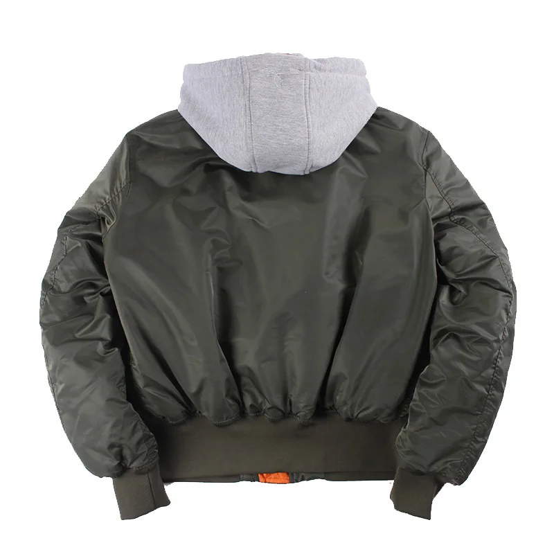 Detachable Hooded Ma1 Bomber Jacket Men Spring Classic MA-1 Oversize Pilot Coats Man Hip Hop Windbreaker 2019
Detachable Hooded Ma1 Bomber Jacket Men Spring Classic MA-1 Oversize Pilot Coats Man Hip Hop Windbreaker 2019