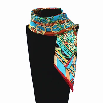 60cm*60cm Women 2017 New Fashion Imitated Silk Cartoon Horse and Metal Chain Printed Office Lady Square Scarf Hot Sale
60cm*60cm Women 2017 New Fashion Imitated Silk Cartoon Horse and Metal Chain Printed Office Lady Square Scarf Hot Sale