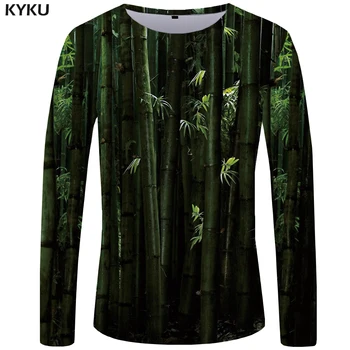 KYKU Brand Bamboo Forest T shirt Men Long sleeve shirt Chinese Style Printed Tshirt Green Japan Streetwear Cool Graphic
KYKU Brand Bamboo Forest T shirt Men Long sleeve shirt Chinese Style Printed Tshirt Green Japan Streetwear Cool Graphic