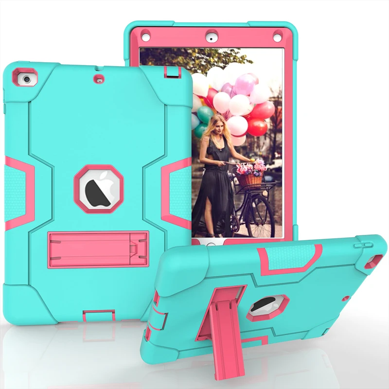 Kids Safe Silicon PC Protective Back Case for iPad 9.7 inch 2017 Shockproof Stand Back Cover Bags Case for Apple iPad 9.7" 2018
Kids Safe Silicon PC Protective Back Case for iPad 9.7 inch 2017 Shockproof Stand Back Cover Bags Case for Apple iPad 9.7" 2018