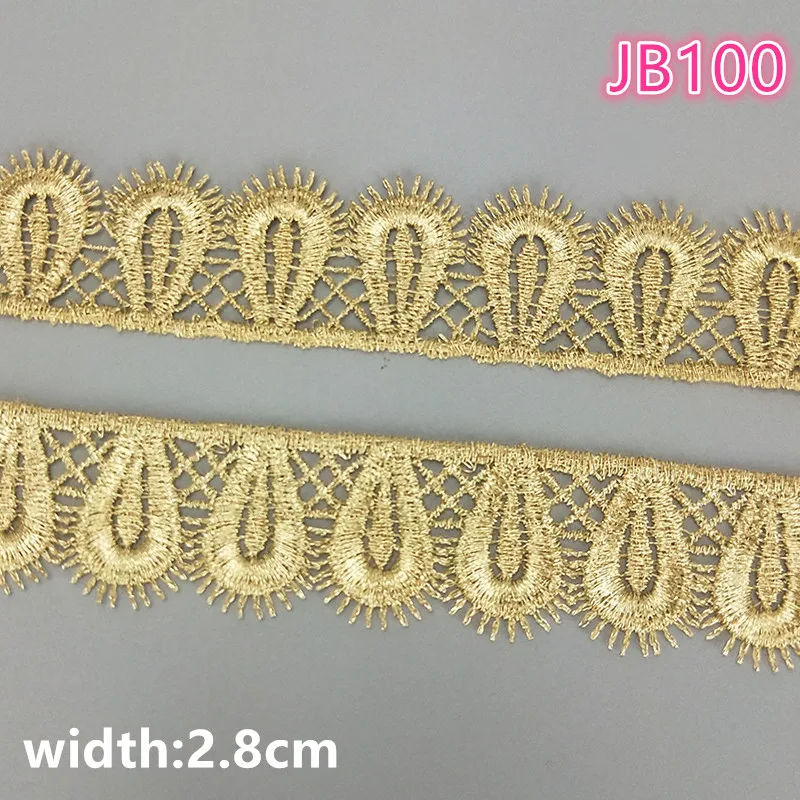 2 yards 2.8cm wide tassel gold water soluble embroidery lace fabric lace necklace hair accessories lace trim JB100
2 yards 2.8cm wide tassel gold water soluble embroidery lace fabric lace necklace hair accessories lace trim JB100