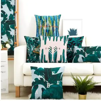 Nordic green leaves printed cushion cover pillowcase sofa waist pillow cover plants pattern pillow case indoor
Nordic green leaves printed cushion cover pillowcase sofa waist pillow cover plants pattern pillow case indoor