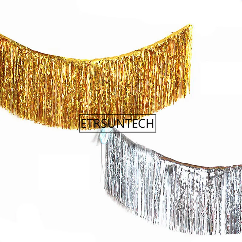 Gold Foil Fringe Curtain Tinsel String Shiny Shimmer Tassel Wedding Decoration Photo Booth Backdrop 35*120cm 50pcs
Gold Foil Fringe Curtain Tinsel String Shiny Shimmer Tassel Wedding Decoration Photo Booth Backdrop 35*120cm 50pcs