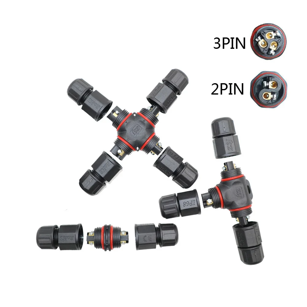 IP68 Waterproof Connector 2 Pin 3 Pin Electrical Terminal Adapter Wire Connector Screw and Soldering Pin connector for LED Light
IP68 Waterproof Connector 2 Pin 3 Pin Electrical Terminal Adapter Wire Connector Screw and Soldering Pin connector for LED Light