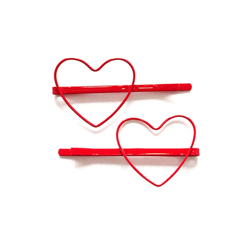 Loeel 2Pcs/Lot Fashion Female Solid Color Heart Shape Hair Clip Barrette Hair Accessories Women Plated Colorful Hairpin Headwear
Loeel 2Pcs/Lot Fashion Female Solid Color Heart Shape Hair Clip Barrette Hair Accessories Women Plated Colorful Hairpin Headwear