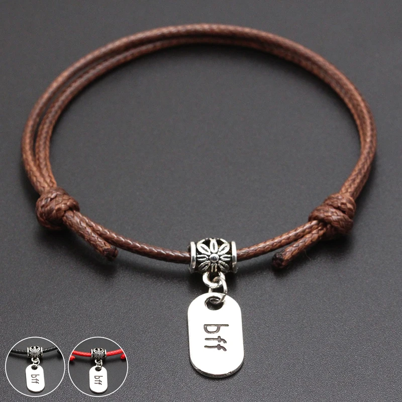 Bff Best Friends Pendant Red Thread String Bracelet Lucky Black Coffee Handmade Rope Bracelet for Women Men Jewelry Lover Couple
Bff Best Friends Pendant Red Thread String Bracelet Lucky Black Coffee Handmade Rope Bracelet for Women Men Jewelry Lover Couple