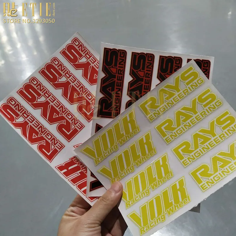 ETIE 4pcs/set Modified car stickers Racing Sticker Wheels Decals Adesivo Tunig overlays Accesorios Tunning lettere adesive auto
ETIE 4pcs/set Modified car stickers Racing Sticker Wheels Decals Adesivo Tunig overlays Accesorios Tunning lettere adesive auto