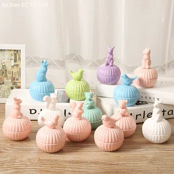 Colored porcelain small animals jewelry box earrings necklaces accessories storage boxes ceramic sugar pot
Colored porcelain small animals jewelry box earrings necklaces accessories storage boxes ceramic sugar pot